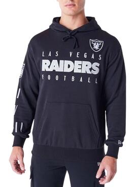 Sudadera New Era Raiders negro para hombre y mujer