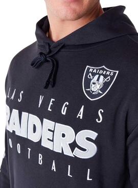 Sudadera New Era Raiders negro para hombre y mujer