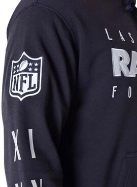 Sudadera New Era Raiders negro para hombre y mujer