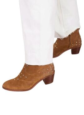 Botines Popa Milan camel para mujer