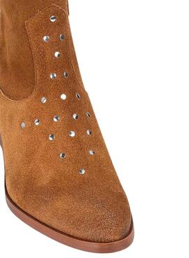 Botines Popa Milan camel para mujer