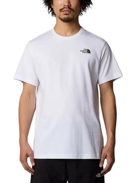 Camiseta The North Face Vertical blanco para hombre