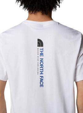 Camiseta The North Face Vertical blanco para hombre