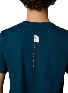 Camiseta The North Face Vertical petrol para hombre