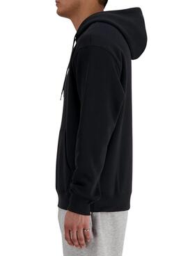 Sudadera New Balance Basic Hood negro para hombre