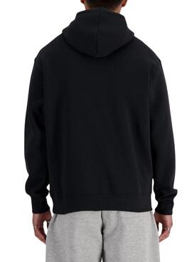 Sudadera New Balance Basic Hood negro para hombre