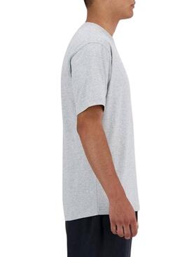 Camiseta New Balance Basic gris para hombre