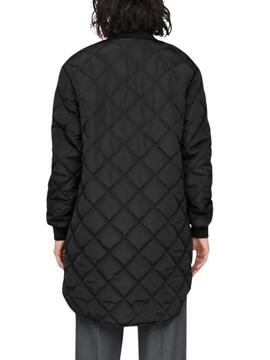 Abrigo Only Jessica quilted negro para mujer