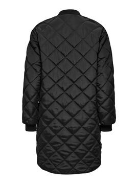 Abrigo Only Jessica quilted negro para mujer