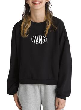 Sudadera Vans Name Drop negro para niña