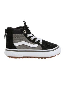 Zapatillas Vans Sk8 Hi gris y negro 