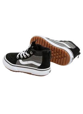 Zapatillas Vans Sk8 Hi gris y negro 