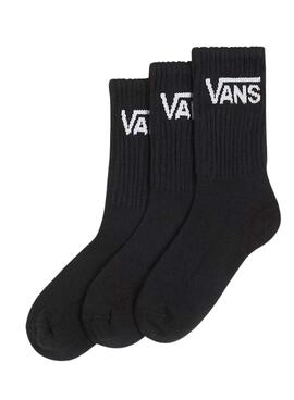 Calcetines Vans Crew basic negro para niño y niña