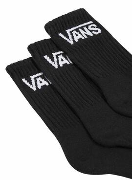 Calcetines Vans Crew basic negro para niño y niña