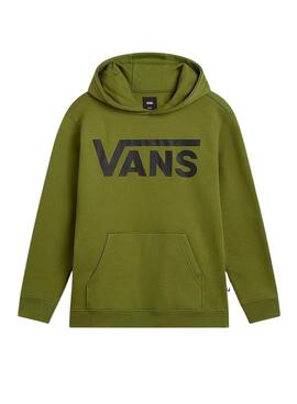 Sudadera Vans Classic verde para niño