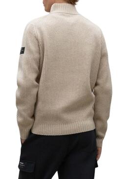 Jersey Ecoalf Dragoalf beige para hombre