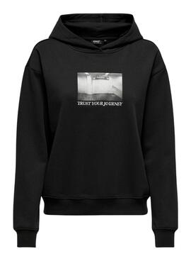 Sudadera Only Cassie negro para mujer