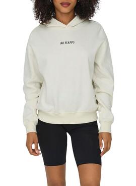 Sudadera Only Cassie blanco para mujer