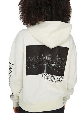 Sudadera Only Cassie blanco para mujer