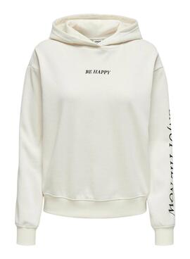 Sudadera Only Cassie blanco para mujer