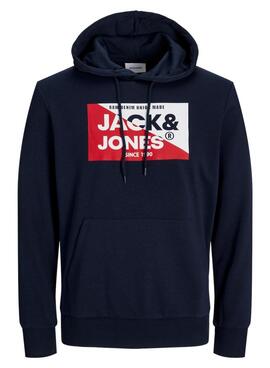 Sudadera Jack and Jones Nolan capucha marino