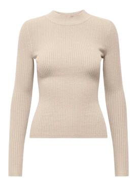 Jersey Only Louisa beige para mujer