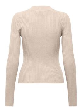 Jersey Only Louisa beige para mujer