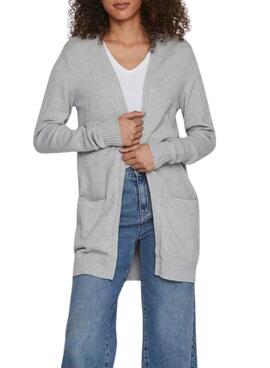 Chaqueta Vila Viril gris para mujer