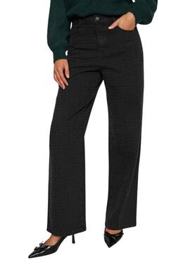 Pantalones Vila Viany negro para mujer