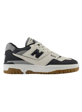 Zapatillas New Balance BBW550 moombeam beige y negro para mujer