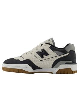 Zapatillas New Balance BBW550 moombeam beige y negro para mujer