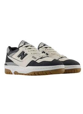 Zapatillas New Balance BBW550 moombeam beige y negro para mujer