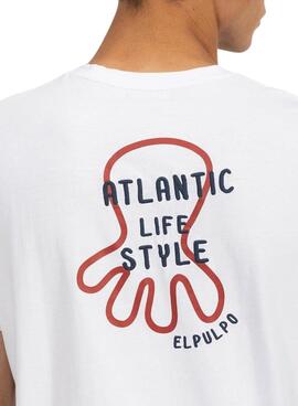 Camiseta El Pulpo Atlantic Lifestyle blanco para hombre