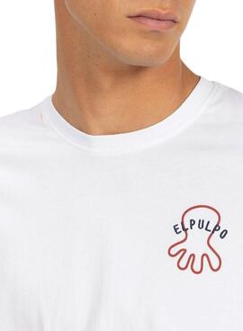 Camiseta El Pulpo Atlantic Lifestyle blanco para hombre