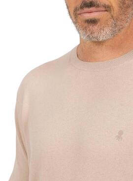 Jersey El Pulpo Básico Cashmere camel para hombre