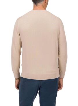 Jersey El Pulpo Básico Cashmere camel para hombre