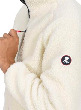 Chaqueta forro polar El Pulpo Vancouver blanco para hombre