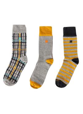 Pack 3 calcetines El Pulpo Winter Adventure multicolor para hombre