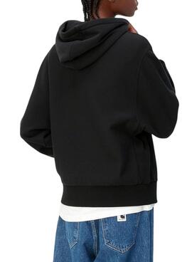 Sudadera con capucha Carhartt WIP negro para mujer