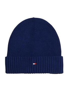 Gorro Tommy Hilfiger Small Flag azul marino