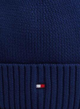 Gorro Tommy Hilfiger Small Flag azul marino