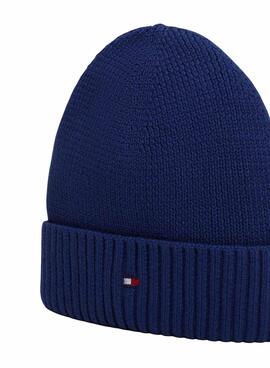 Gorro Tommy Hilfiger Small Flag azul marino