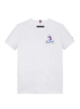 Camiseta Tommy Hilfiger Fun blanco para niño