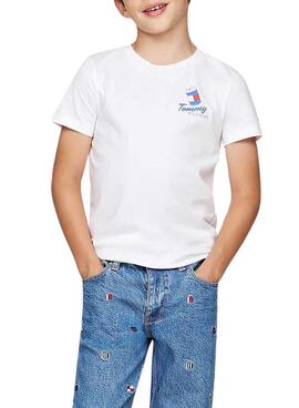 Camiseta Tommy Hilfiger Fun blanco para niño