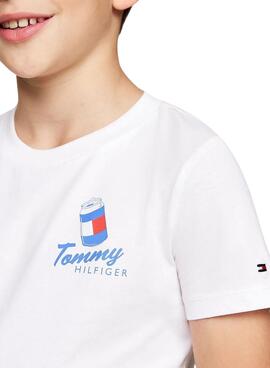 Camiseta Tommy Hilfiger Fun blanco para niño