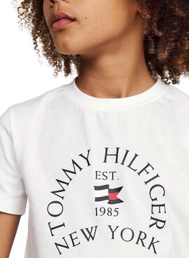 Camiseta Tommy Hilfiger Nautical blanco para niño