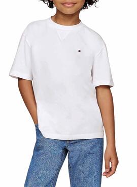 Camiseta Tommy Hilfiger Essential blanco para niño