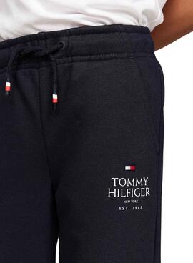 Jogger Tommy Hilfiger Puff azul marino para niño