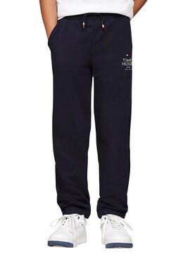 Jogger Tommy Hilfiger Puff azul marino para niño