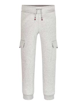 Jogger Tommy Hilfiger Monotype gris para niño